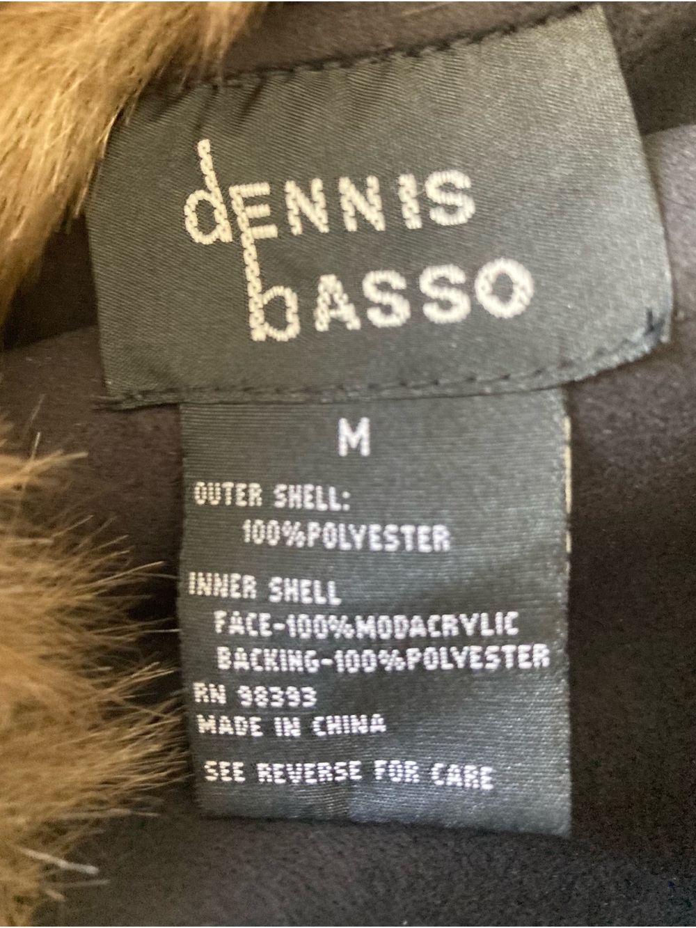 Vintage Reversible Dennis Basso Hooded Duffle Coat Rich Brown M - Picture 7 of 13